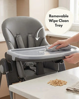 Flare Foldable High Chair - Grey