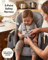Flare Foldable High Chair - Grey