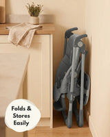 Flare Foldable High Chair - Grey