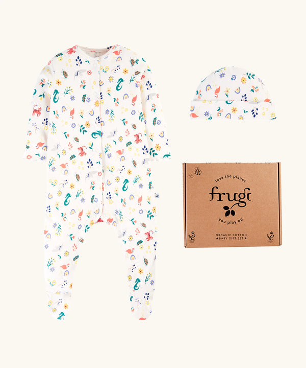 Frugi Reve Rib Gift Set - Better Together Ditsy