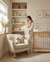 Bristam Nursing Chair - Natural & Oak