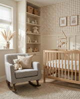 Bristam Nursery Rocking Chair - Grey & Walnut