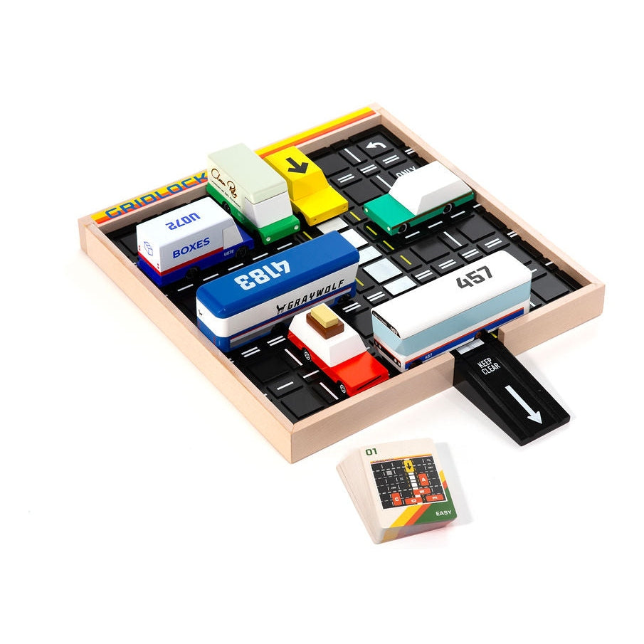 Candylab Gridlock Wooden Car Puzzle Board Game