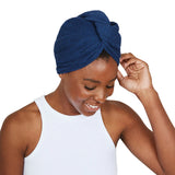 Dock & Bay Hair Wrap - Waffle Fabric - Navy or White