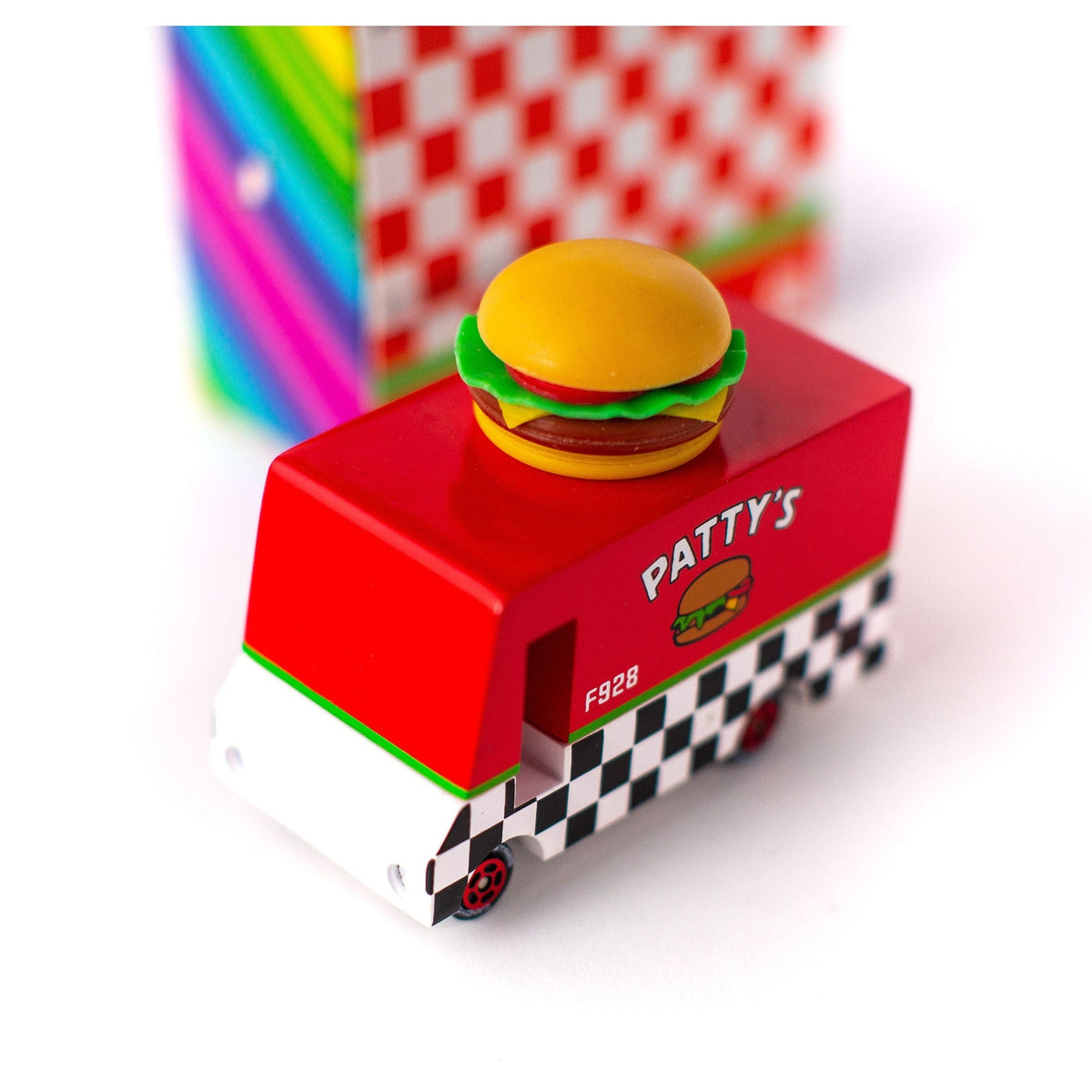 Candylab Wooden Diecast Candyvan Hamburger Van
