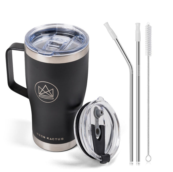 Neon Cactus Stainless Steel Tumbler 20oz - Selection of Colours