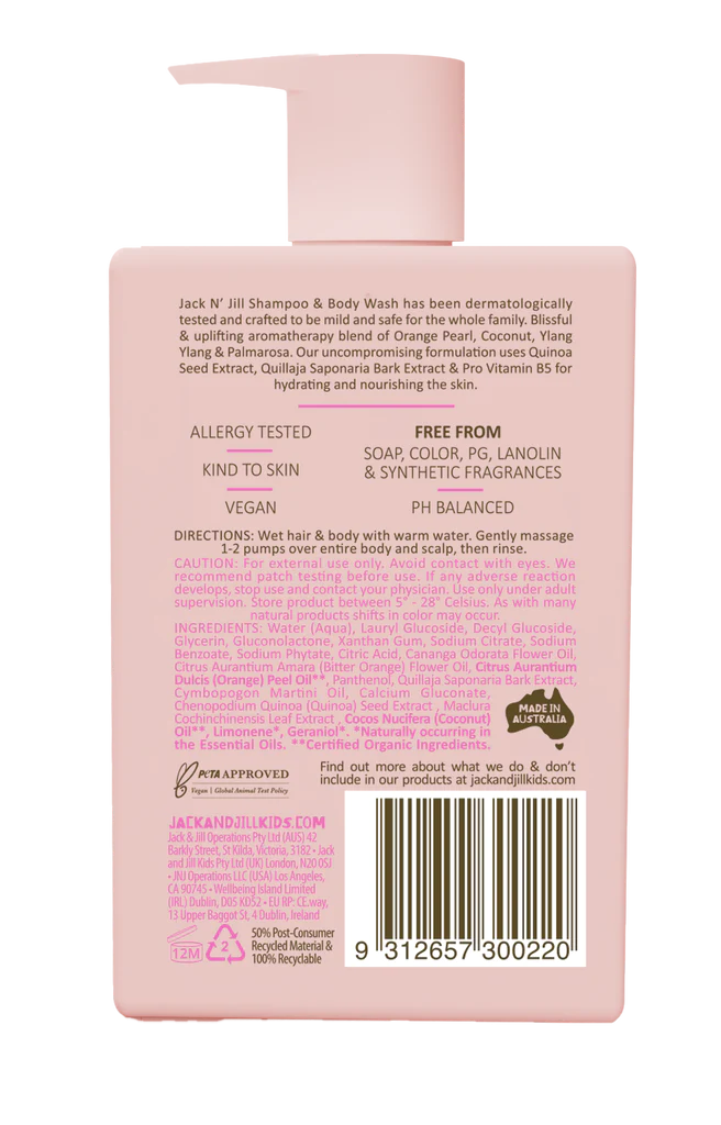 Jack N' Jill Shampoo & Body Wash - Natural 300ml