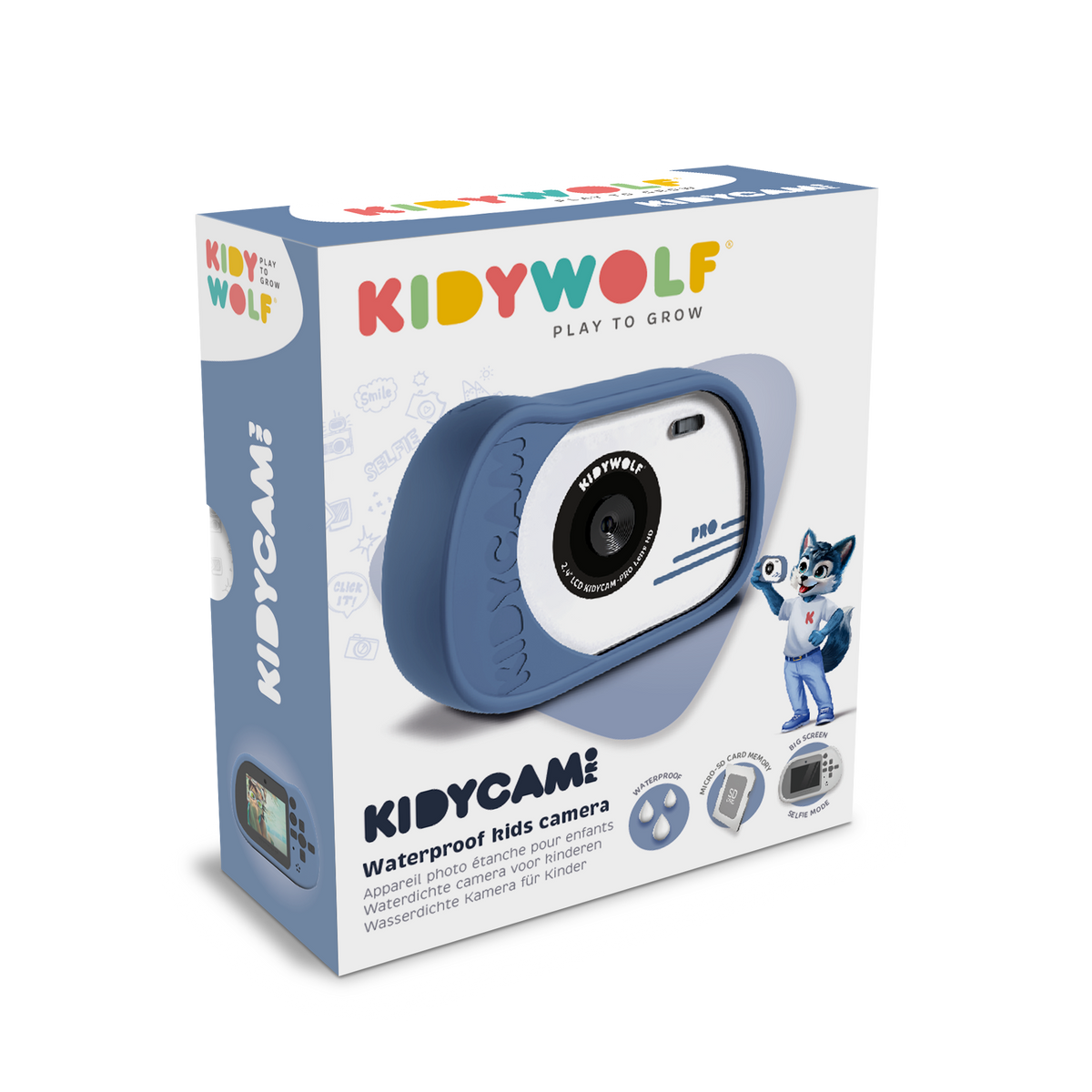 Kidywolf KIDYCAM PRO Kids' Waterproof Digital Camera Blue