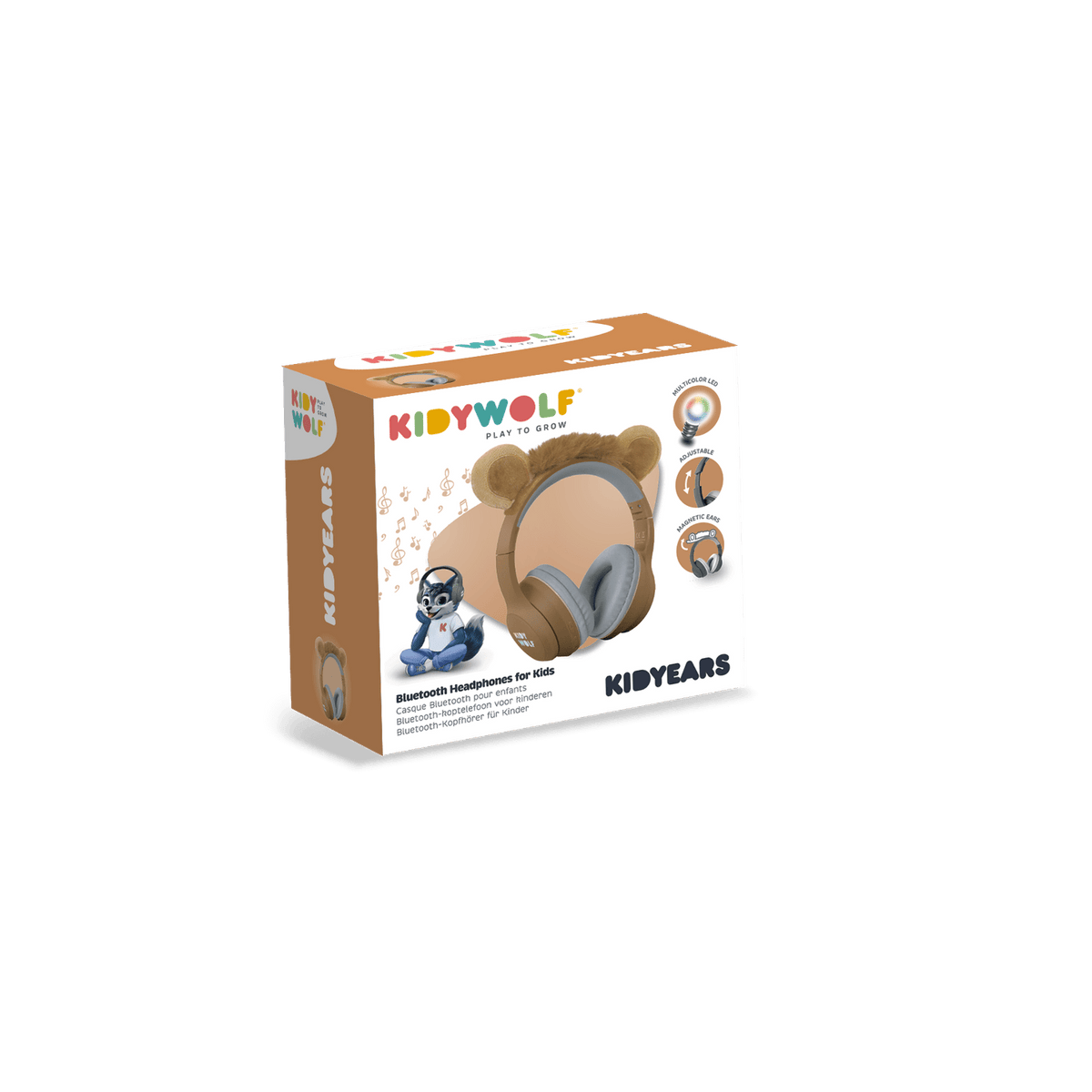 Kidywolf KIDYEARS Kids' Bluetooth Headphones Lion