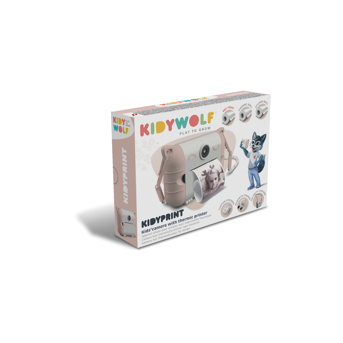 Kidywolf KIDYPRINT Kids' Instant Print Camera Pink