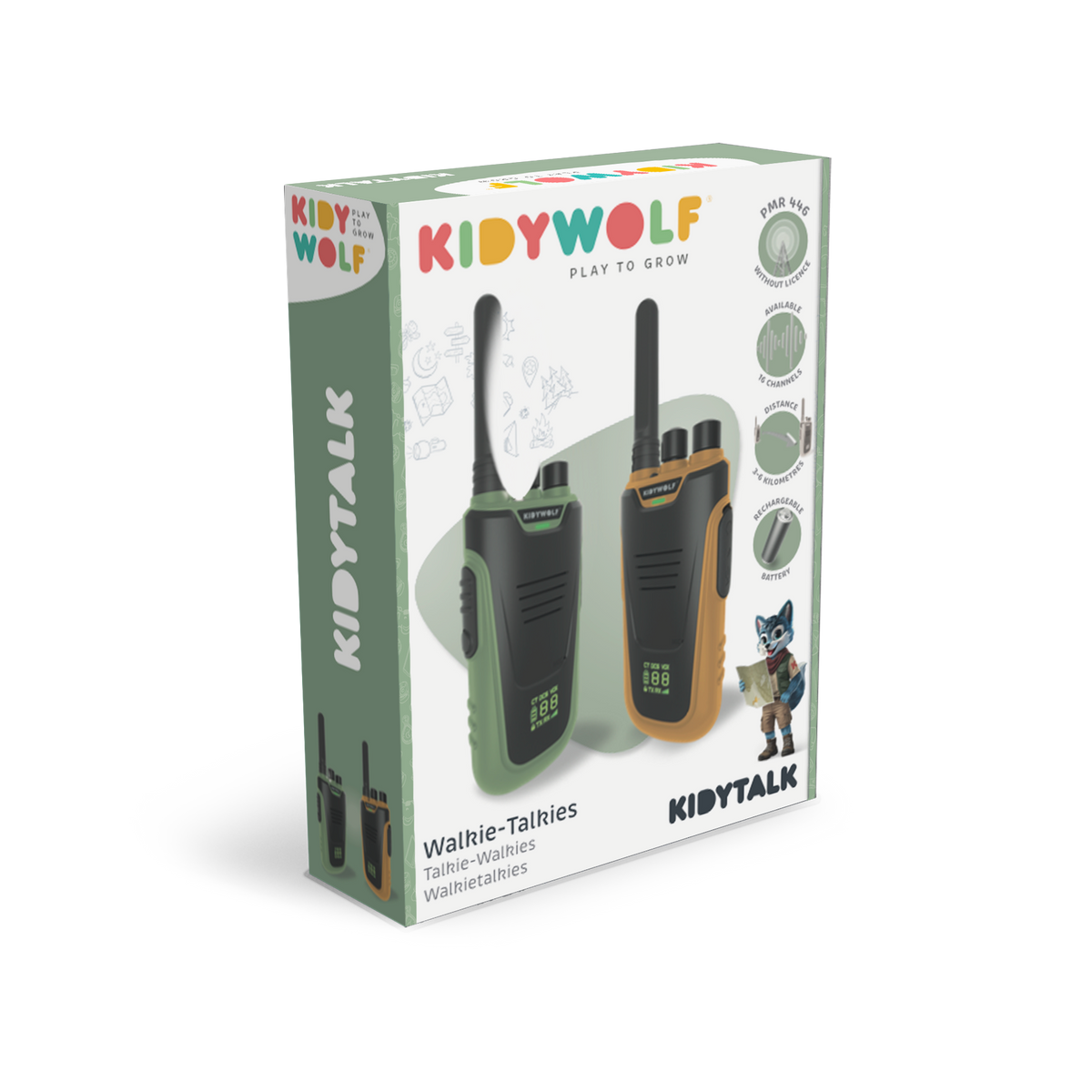 Kidywolf KIDYTALK Kids' Long Range Walkie-Talkies