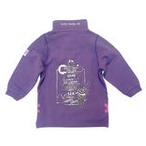 Lazy Jacks Children's Wells-Next-the-Sea Printed 1/4 Zip Sweatshirt - Loganberry