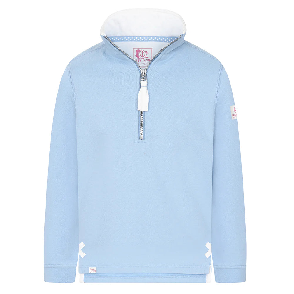 Children's Sky/Sign Post Lazy Jacks Wells-Next-the-Sea Printed 1/4 Zip Sweatshirt