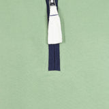 Lazy Jacks Ladies Wells-Next-the-Sea Printed 1/4 Zip Sweatshirt - Grass/Sign Post