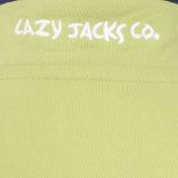 Lazy Jacks Ladies Wells-Next-the-Sea Printed 1/4 Zip Sweatshirt - Pistachio/Sign Post