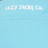 Lazy Jacks Ladies Wells-Next-the-Sea Printed 1/4 Zip Sweatshirt - Spearmint/Sign Post