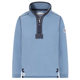 Lazy Jacks Children's Wells-Next-the-Sea Printed 1/4 Zip Sweatshirt - Airforce