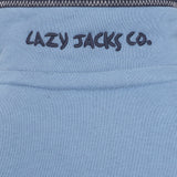 Lazy Jacks Children's Wells-Next-the-Sea Printed 1/4 Zip Sweatshirt - Airforce