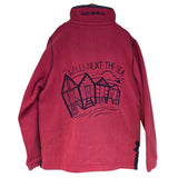 Children's Rouge/Beach Hut Lazy Jacks Wells-Next-the-Sea Printed 1/4 Zip Sweatshirt