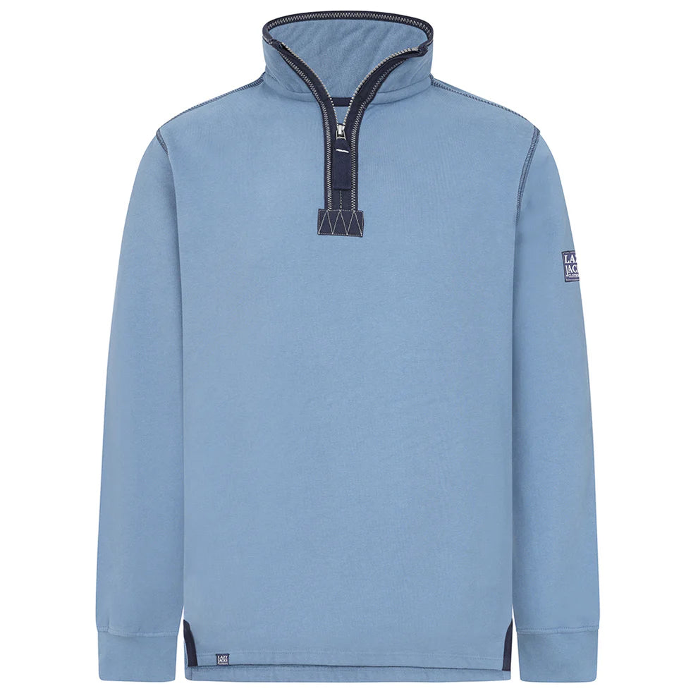 Men's Airforce/Wheel Lazy Jacks Wells-Next-the-Sea Printed 1/4 Zip Sweatshirt
