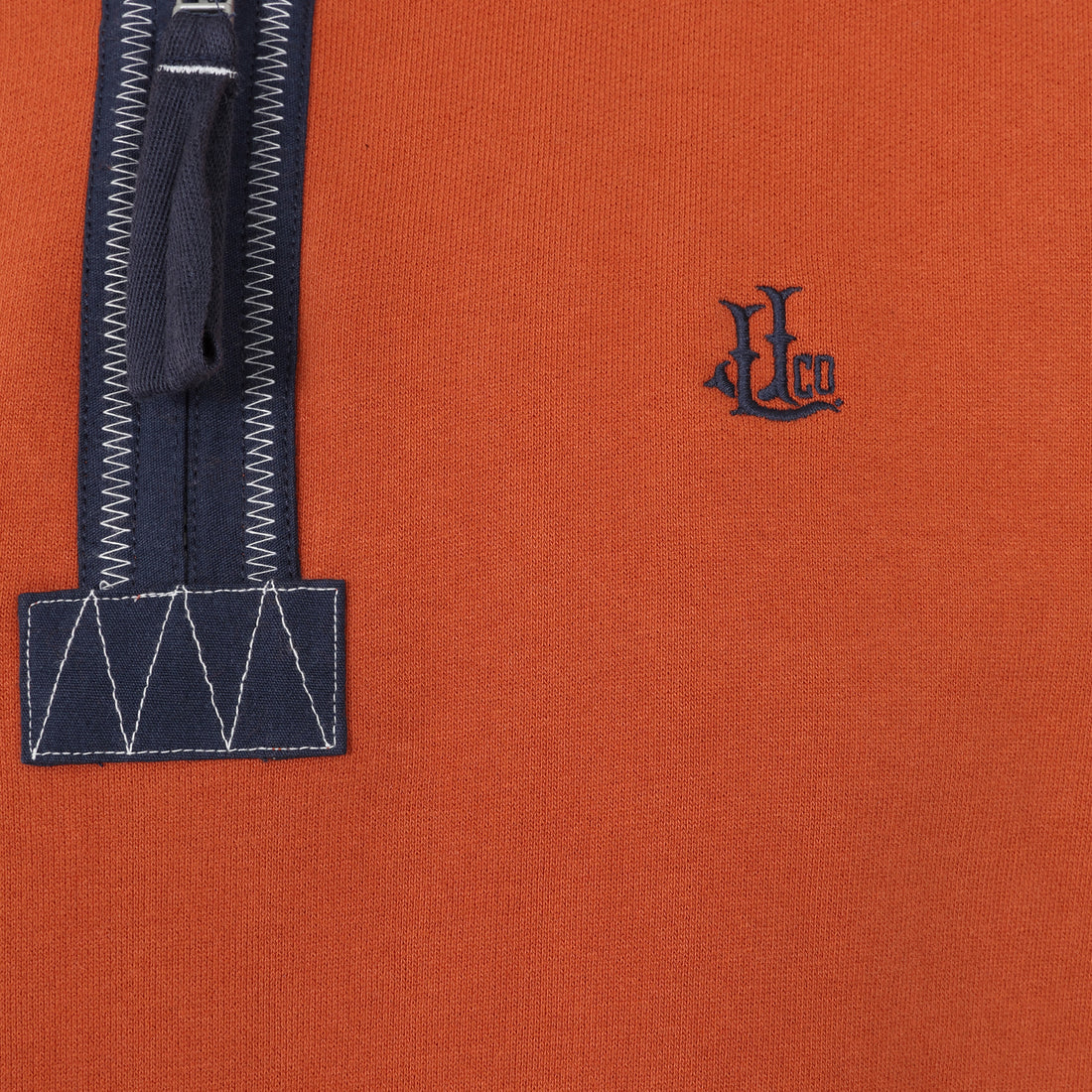 Men's Saffron/Sign Post Lazy Jacks Wells-Next-the-Sea Printed 1/4 Zip Sweatshirt