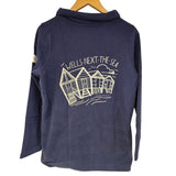 Ladies Twilight/Beach Hut Lazy Jacks Wells-Next-the-Sea Printed Roll Neck Sweatshirt