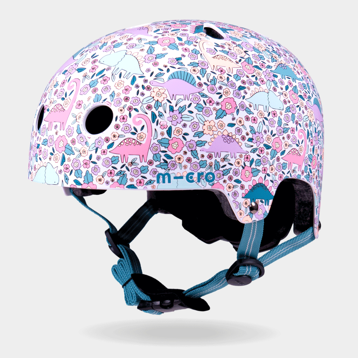 Printed Helmet For Bike and Scooters: Flora-Saur