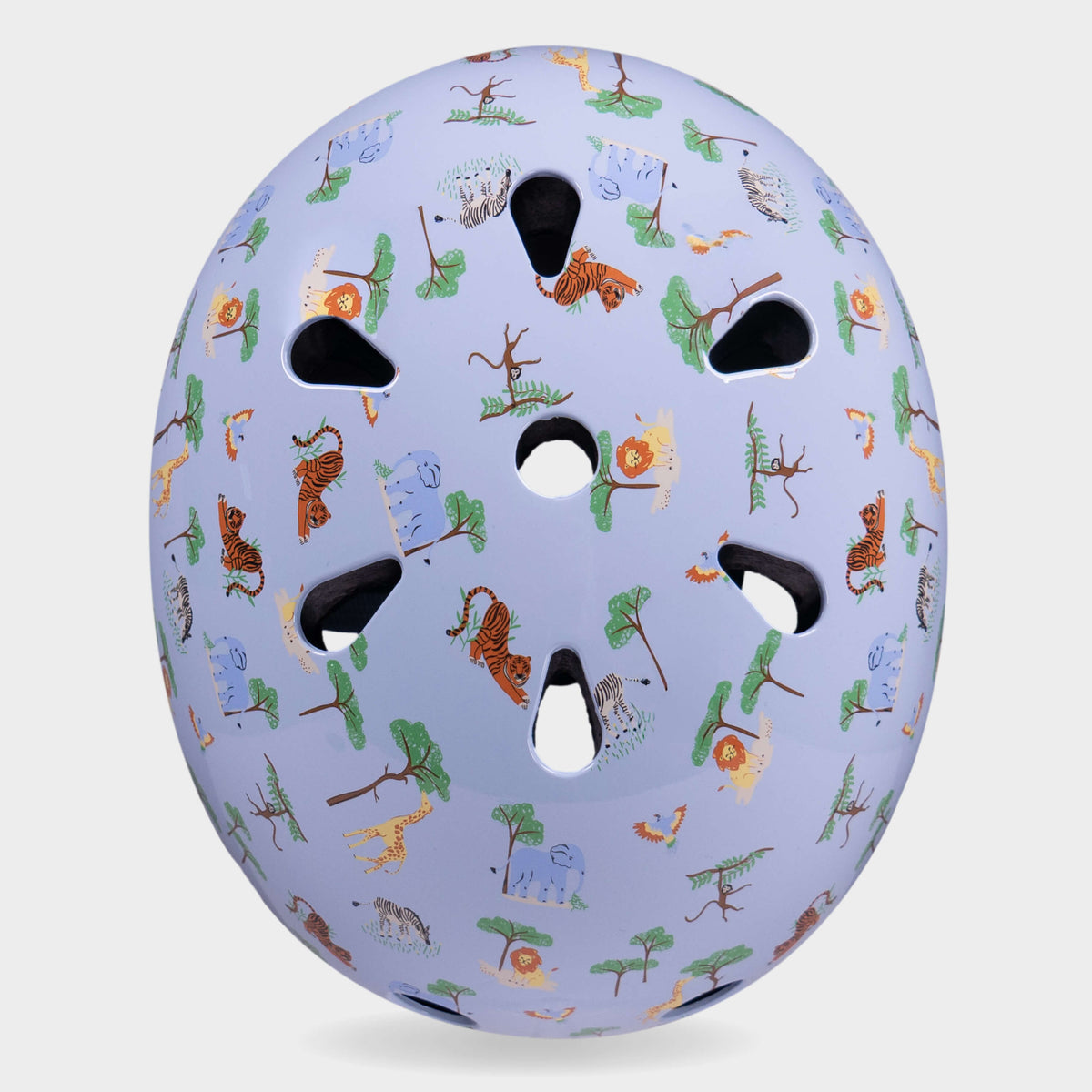 Printed Helmet For Bike and Scooters: Blue Safari