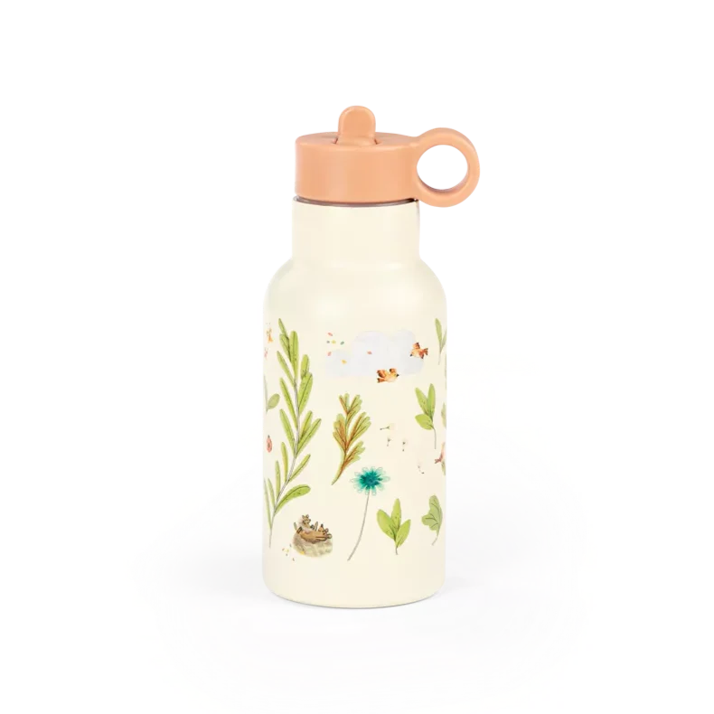 Moulin Roty Stainless Steel Water Bottle Trois Petit Lapins