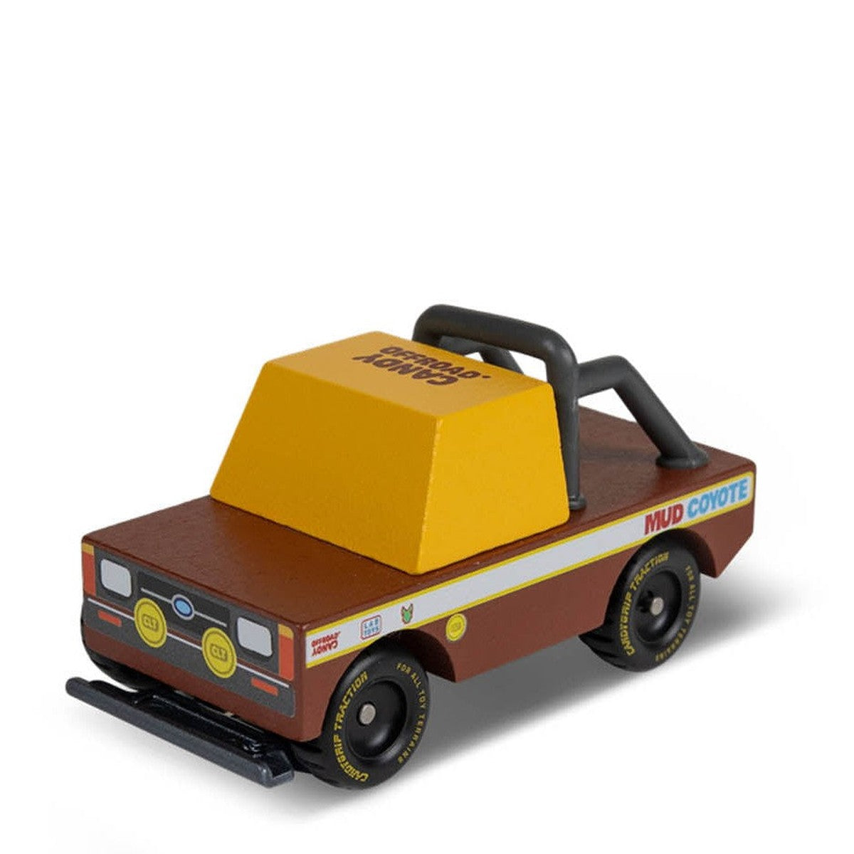 Candylab TOONS Wooden Diecast Car Mud Coyote Truck