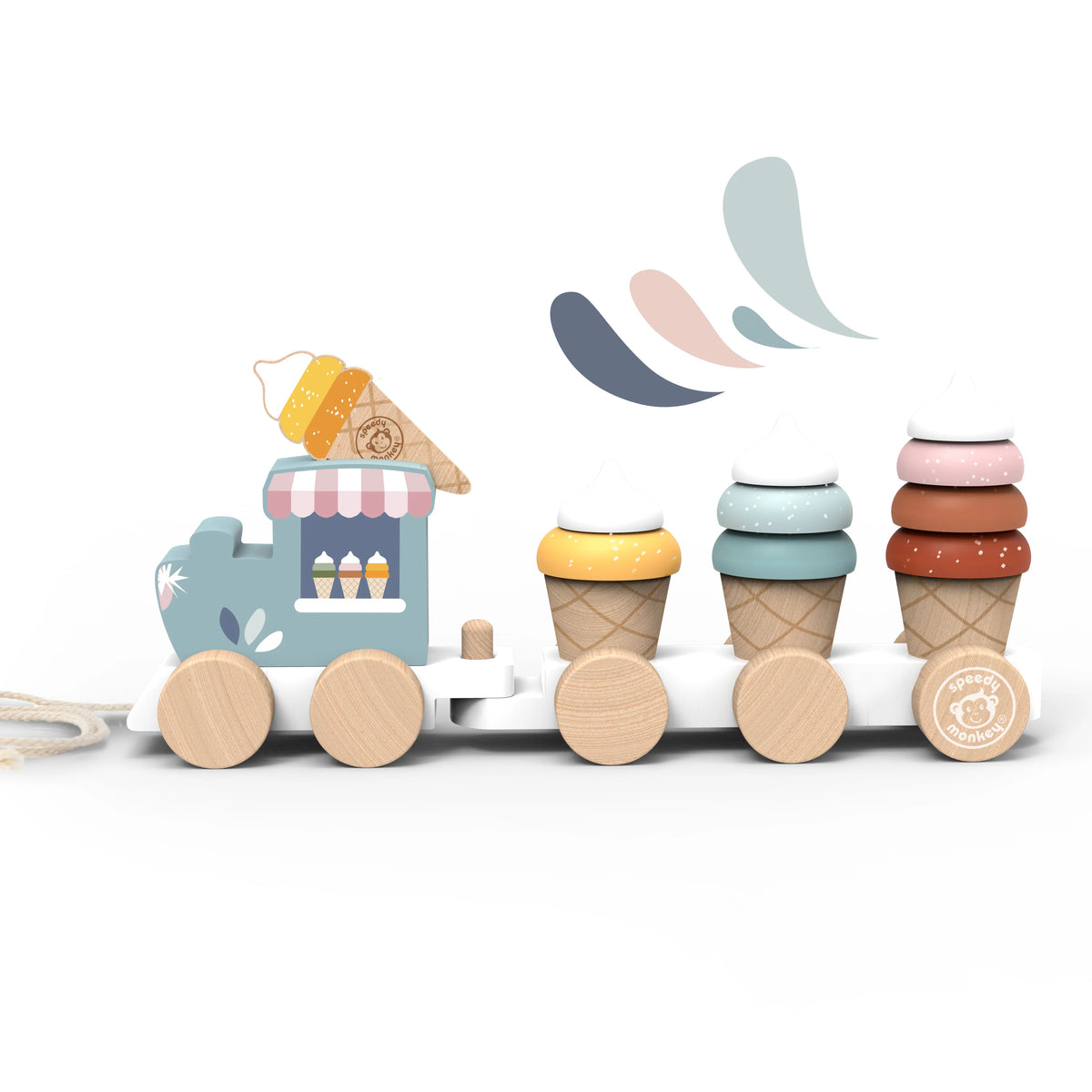 Speedy Monkey Ice Cream Train