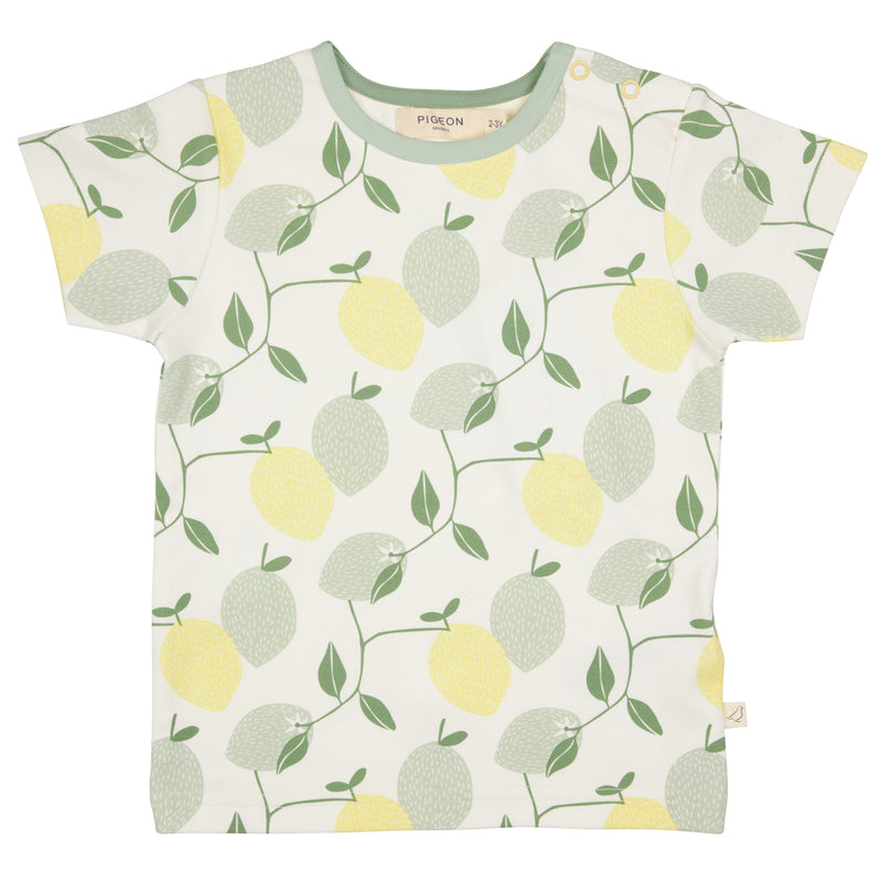 Pigeon Organics Short sleeve T-shirt (AOP), lemons
