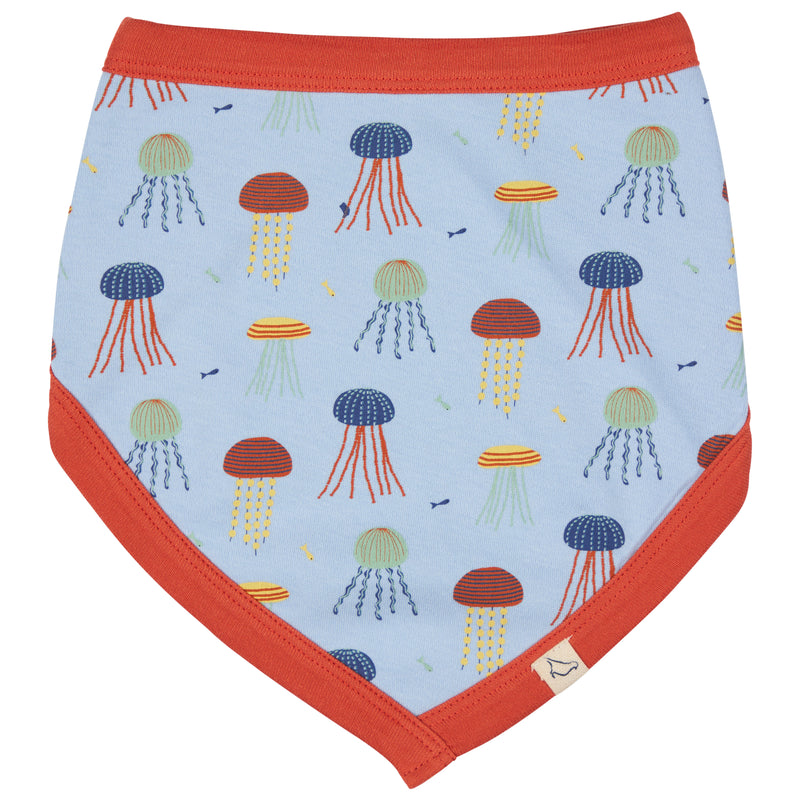 Pigeon Organics Bib (AOP), jellyfish - multi