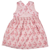 Pigeon Cross-back dress (AOP) - flying bird