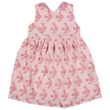 Pigeon Cross-back dress (AOP) - flying bird