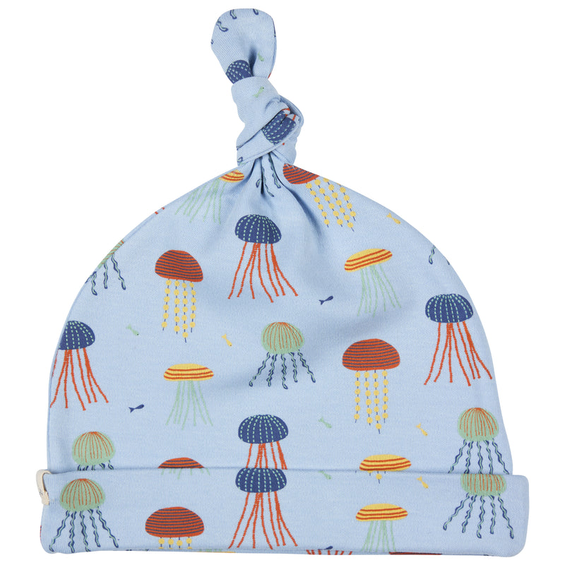 Pigeon Organics Knotted hat (AOP), jellyfish - multi