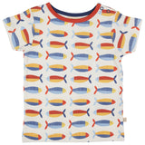 Pigeon Organics Short sleeve T-shirt (AOP), sardines