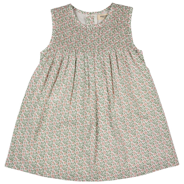 Pigeon Sleeveless smock dress - ditsy - pink