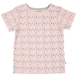 Pigeon Organics Short sleeve T-shirt (AOP), flowers - pink