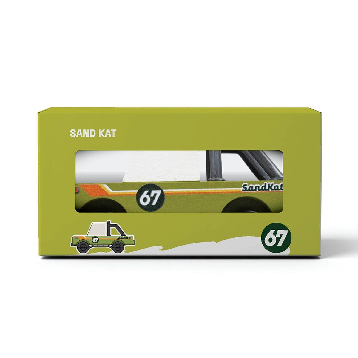 Candylab TOONS Wooden Diecast Car Sand Kat Adventure Truck