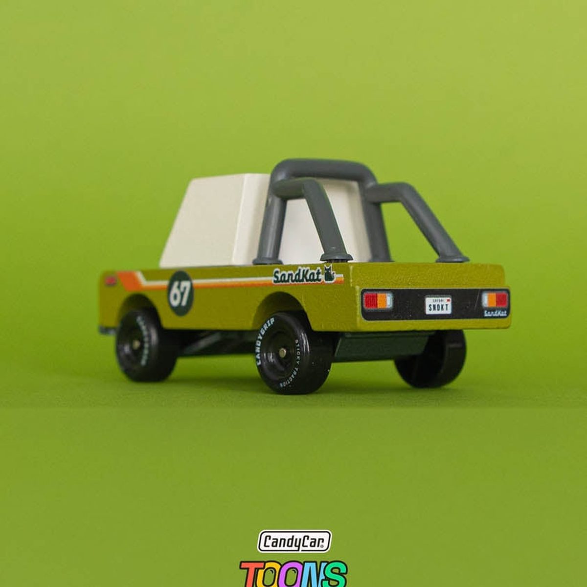 Candylab TOONS Wooden Diecast Car Sand Kat Adventure Truck