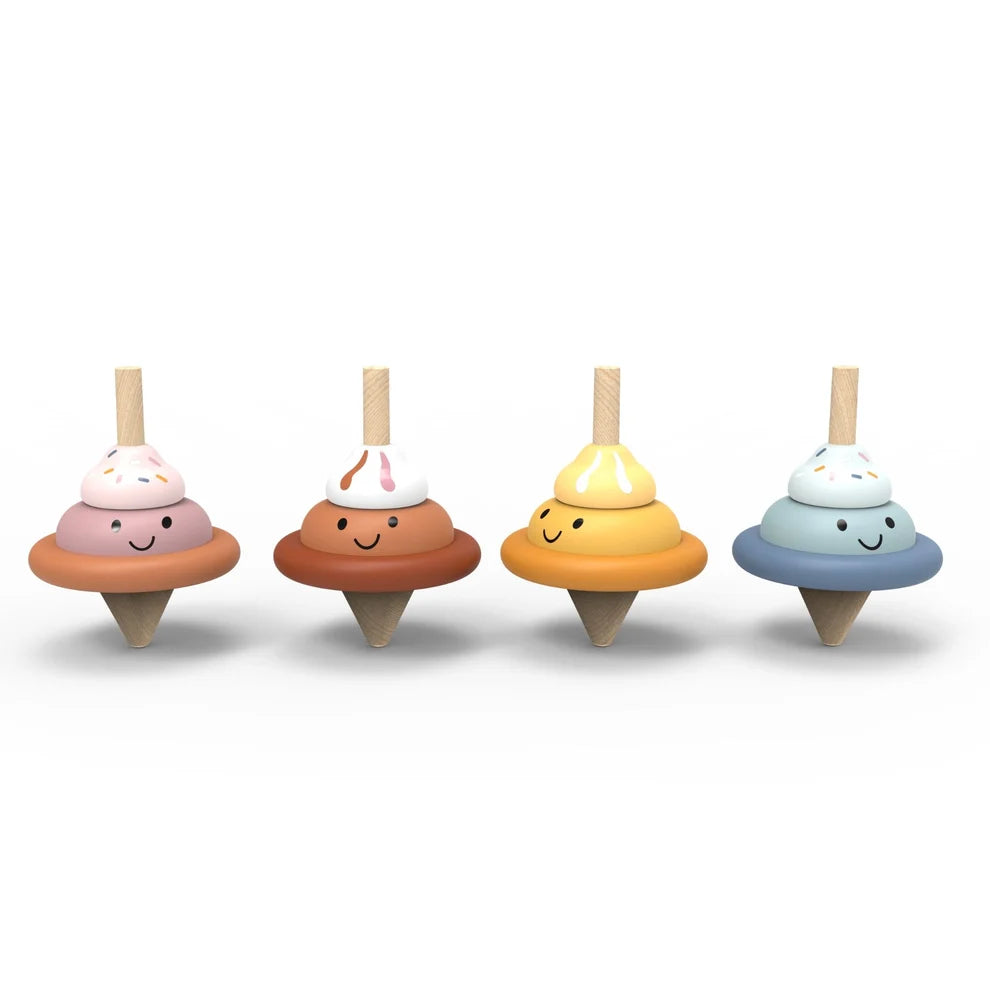 Speedy Monkey Ice Cream Spinning Top