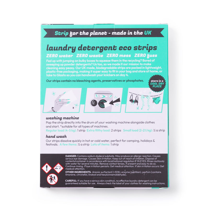Strip Wash Eco Laundry Detergent Strips - Cotton Fresh
