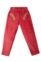 Frugi PAPERBAG CORD TROUSERS - ROSEHIP