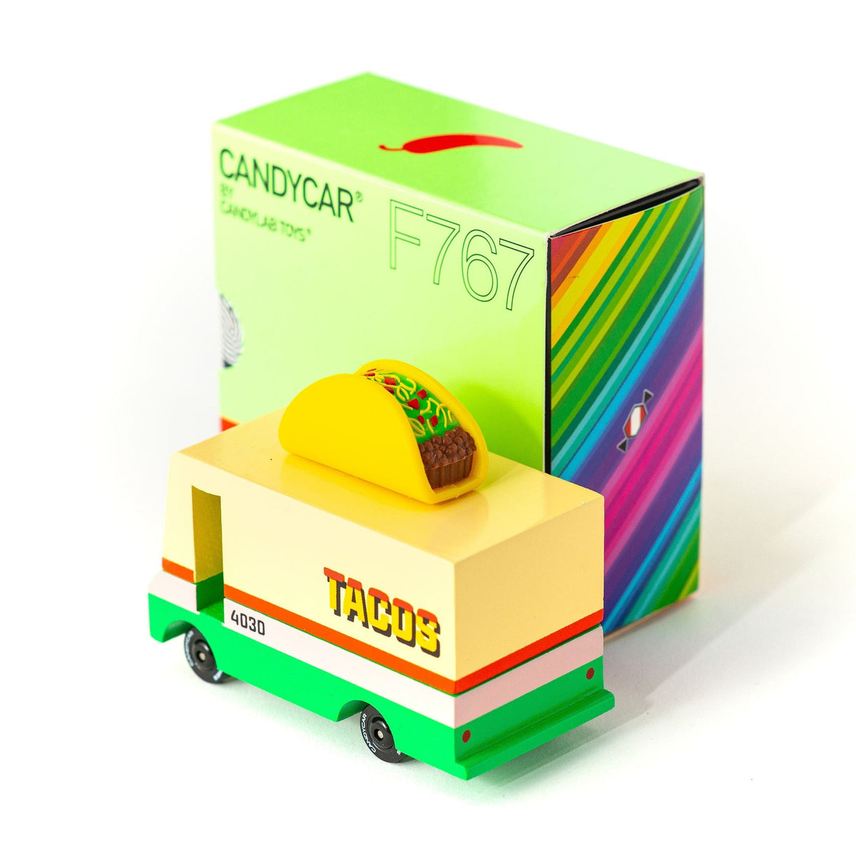 Candylab Wooden Diecast Candyvan Taco Van