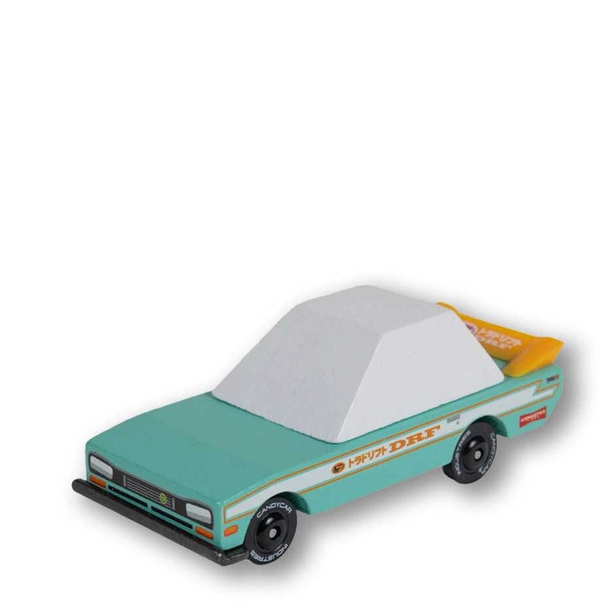 Candylab TOONS Wooden Diecast Car Teal Tora Racer