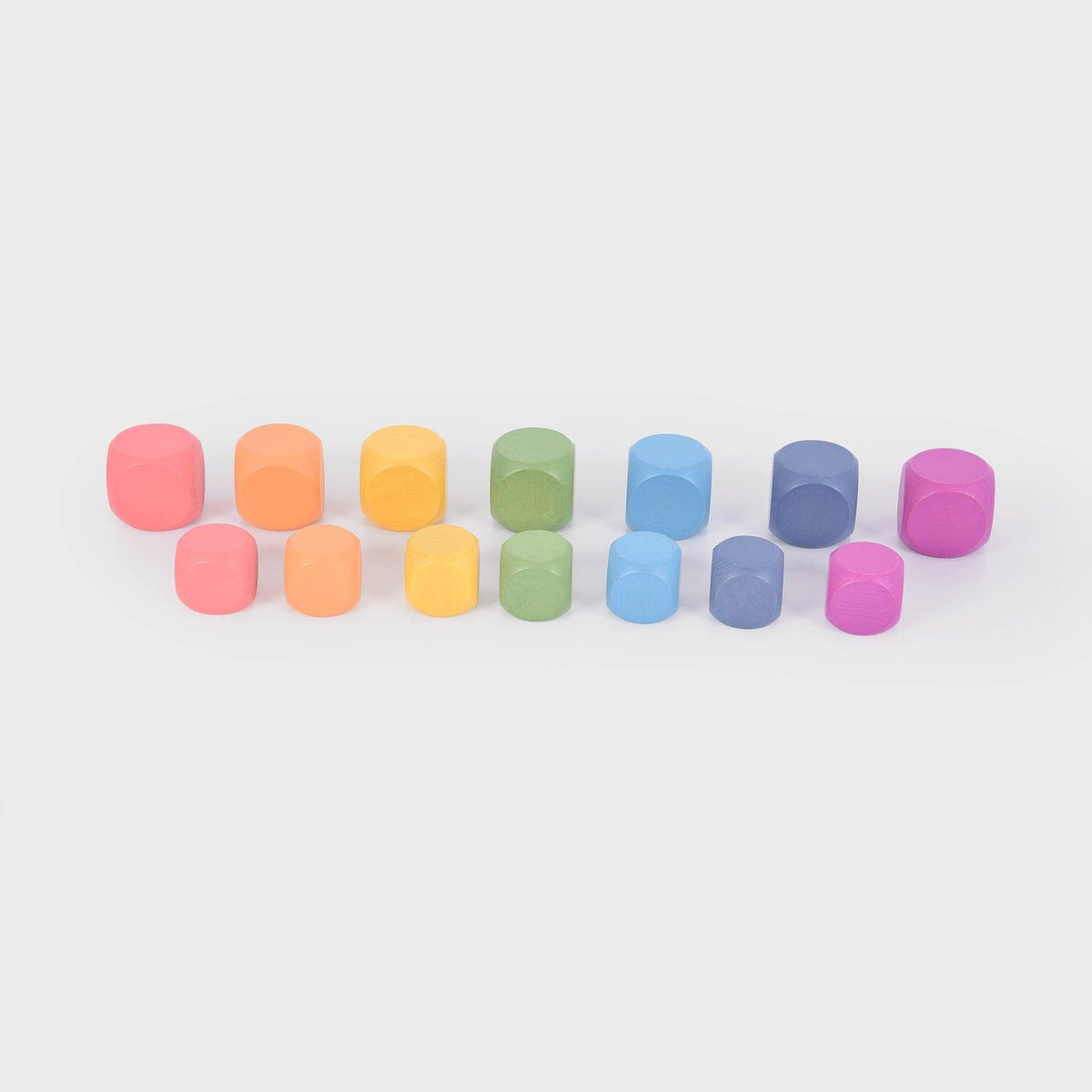 Rainbow Wooden Cubes
