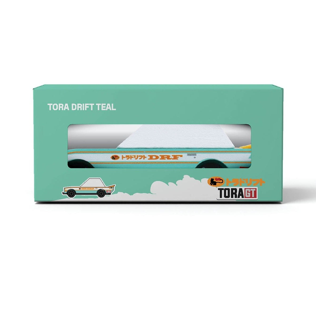 Candylab TOONS Wooden Diecast Car Teal Tora Racer