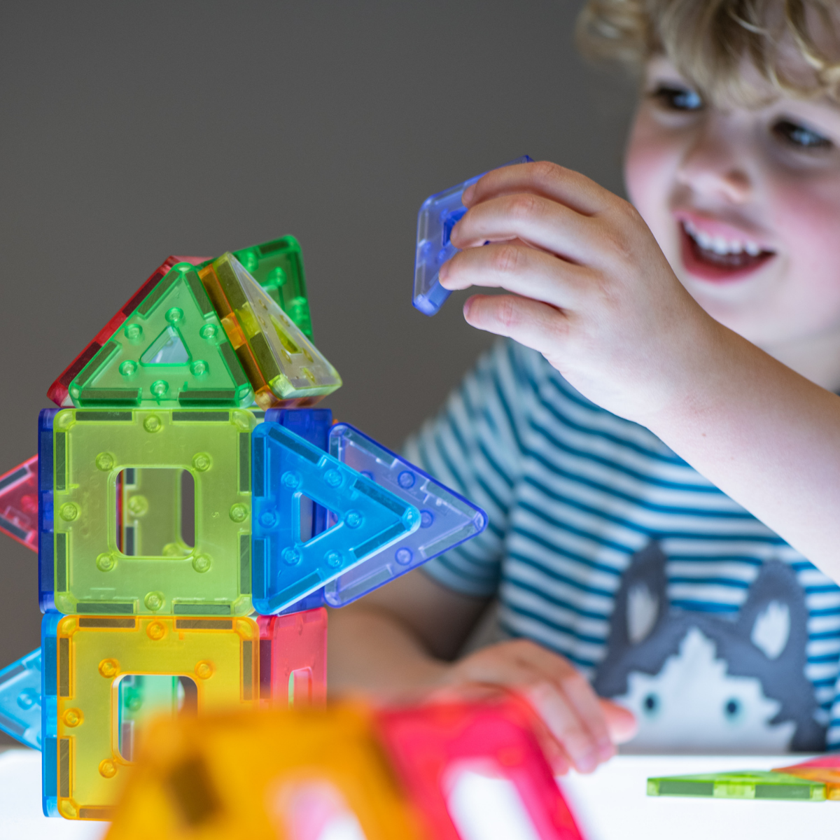 Translucent Polydron KinderMag Class Set