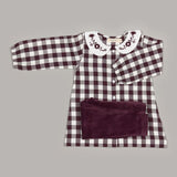 Pigeon Organics Gingham top, fig